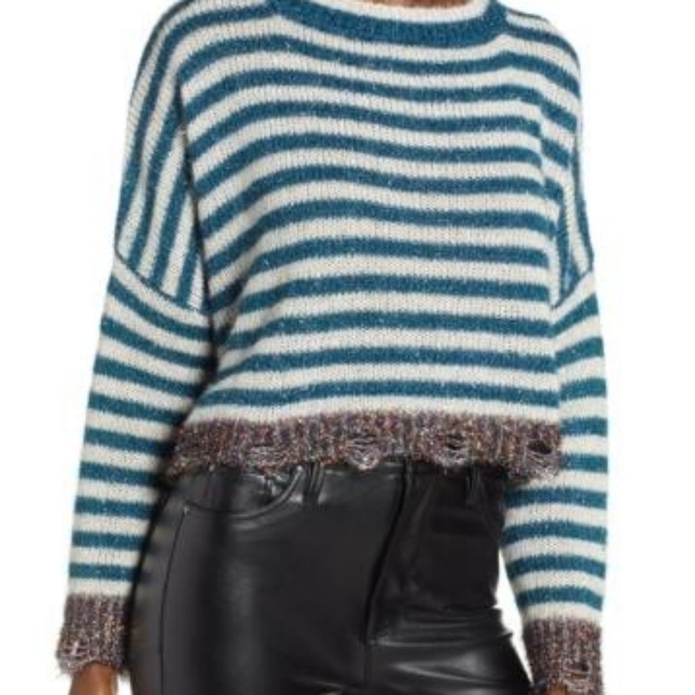 Prima tinsel striped sweater